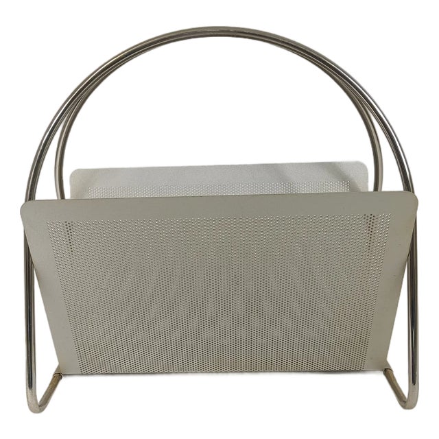 Vintage Magazine Rack by Mascagni, 1980s For Sale
