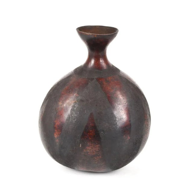 Oxblood Red 19th Century Tutsi Ceremonial Gourd For Sale - Image 8 of 8