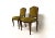 Particular chairs with a structure entirely in Italian nut of the second half of the nineteenth century with green velvet...