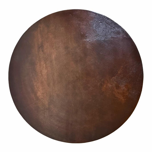 Otto Bronze Round Coffee Table For Sale In Los Angeles - Image 6 of 9