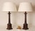 Textile Vintage French Traditional Table Lamps in Cast Iron by Jacques Adnet, 1990s, Set of 2 For Sale - Image 7 of 11