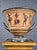 Greek Attic Style Pottery Krater W/Black Figures of Warriors & Dancers For Sale - Image 9 of 13