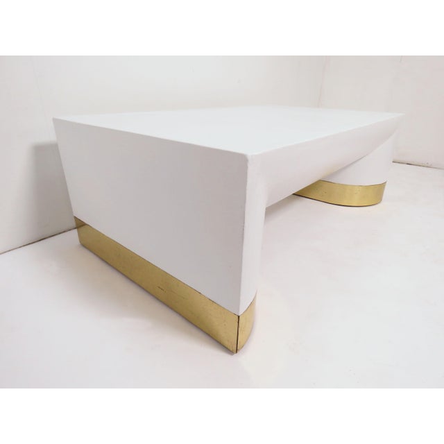 Lacquered Linen Jay Spectre for Century Furniture Coffee ...