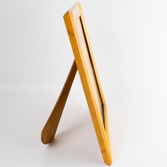 Italian Varnish Sycamore Wood Picture Frame, 1940s For Sale - Image 4 of 9