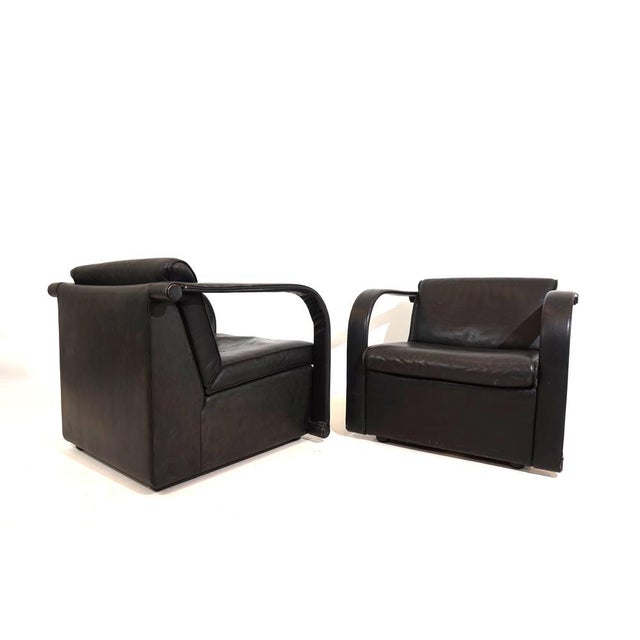 Set of Arcona Armchairs in Leather by Otto Zapf, 1980s For Sale - Image 18 of 18
