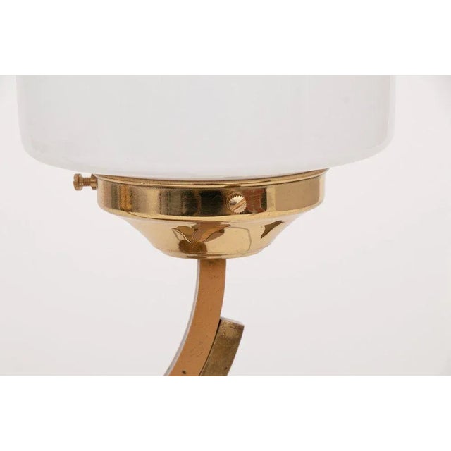 1930s French Art Deco Twin Branch Modernist Table Lamp, 1930s For Sale - Image 5 of 9