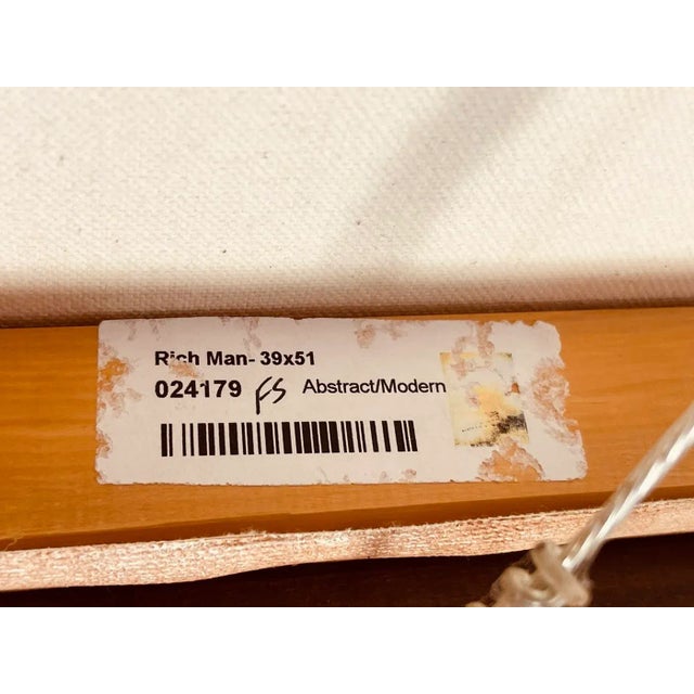 Abstract Modern Oil on Canvas Painting, Signed For Sale - Image 12 of 13