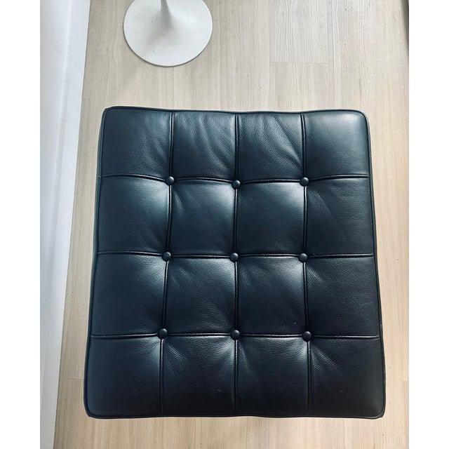 Knoll Mies Van Der Rohe for Knoll Barcelona Ottoman Mid Century Modern Bauhaus For Sale - Image 4 of 8