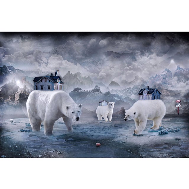Lost in the Ice by Marcin Owczarek | Photography - Dye Sublimation on Aluminum featuring polar bears in a surreal landscape. For Sale