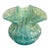 Antique Dugan Art Glass Blue/Green Small Vase For Sale