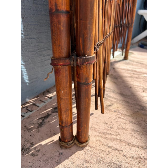 Mid 20th Century Vintage Bamboo Wall ,Divider For Sale - Image 5 of 12