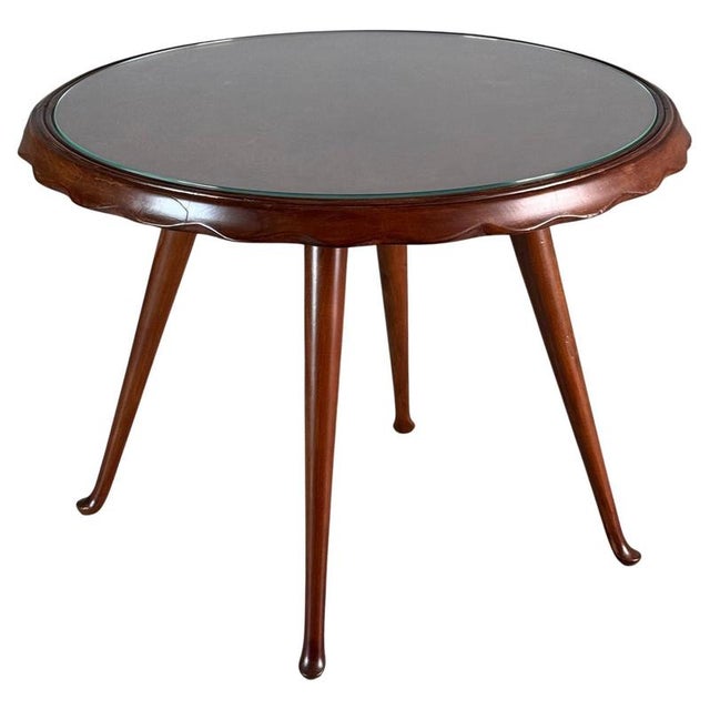 Round Coffee Table by Paolo Buffa for Arrighi Serafino, 1950s For Sale - Image 16 of 16