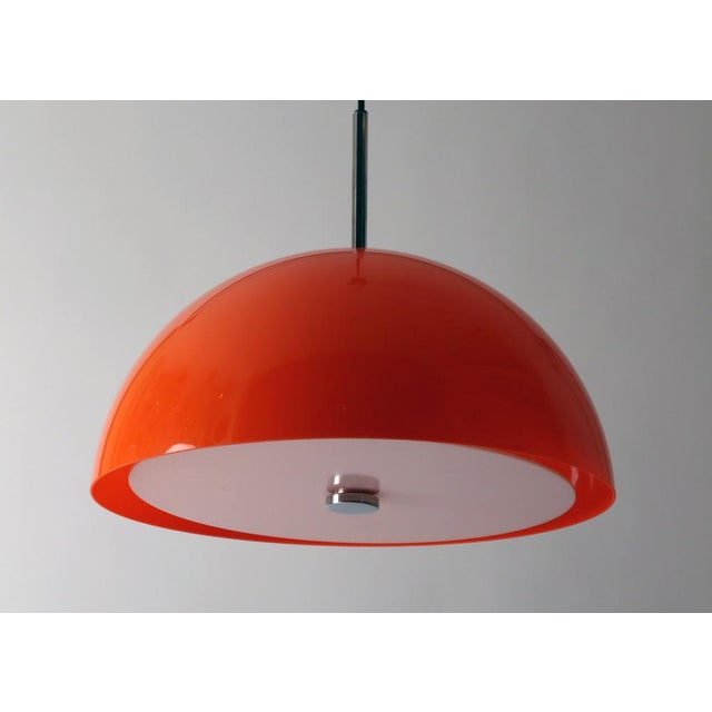 Space Age Orange Ceiling Lamp by Frank Bentler for Wila, 1970s For Sale - Image 15 of 15