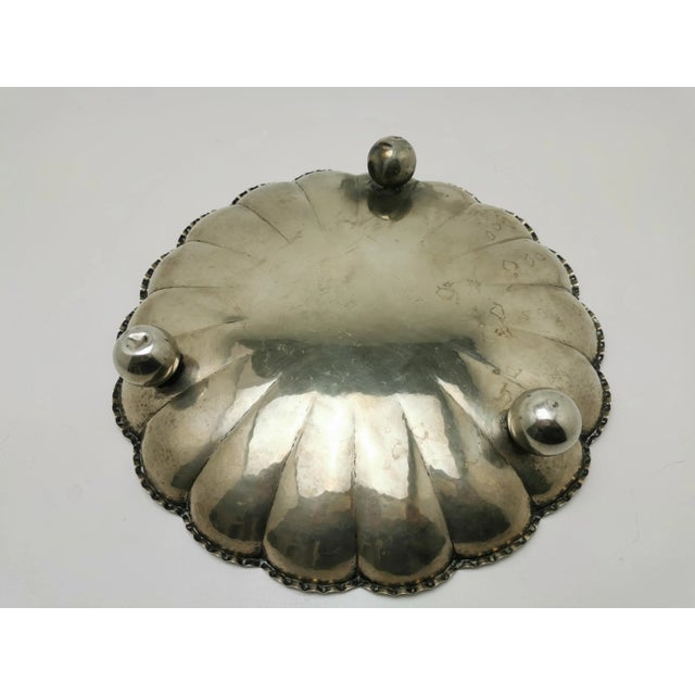 Large German Art Deco Metal Bowl For Sale - Image 6 of 10