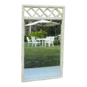 Vintage Dixie Faux Bamboo Chinese Chippendale Wall Dresser Mirror