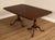 High Quality Vintage Cherry Expandable Dining Table Mounted on Two Carved Pedestal Bases, Includes Two Leaves and Table Pads