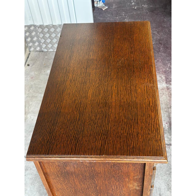 Mid-Century Modern Oak Chest of Drawers with Four Drawers, 1950s For Sale - Image 16 of 18
