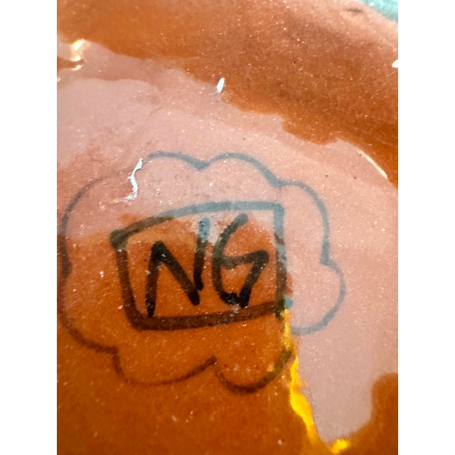 Hand Painted Signed Ng Studio Pottery Bowl For Sale In West Palm - Image 6 of 7