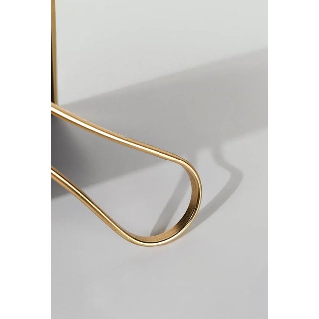 Metal Italian Picture Frame in Gilded Aluminum and Faux Burl Formica in the style of Mascagni, 1970s For Sale - Image 7 of 17