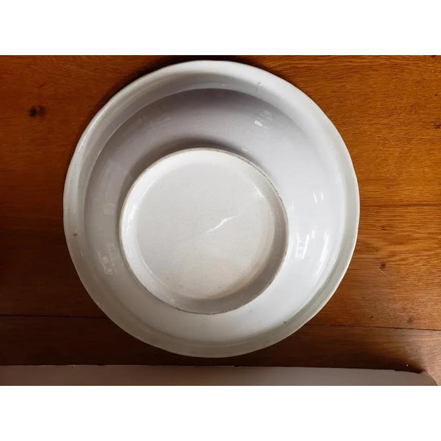 Late 20th Century Admiral Vp Company Ironstone Pitcher & Wash Basin/Bowl - 2 Piece Set For Sale - Image 9 of 9