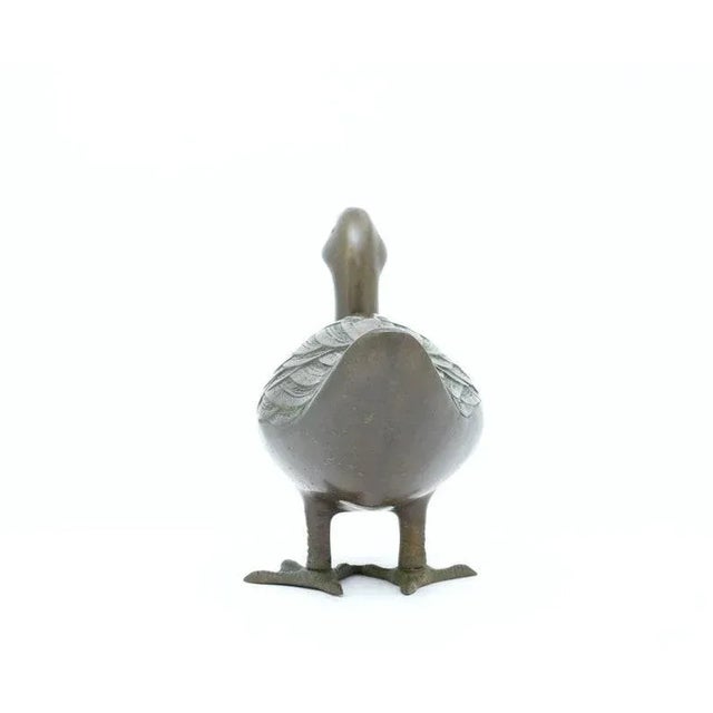 Vintage Large Brass Duck Figurine For Sale In Phoenix - Image 6 of 11