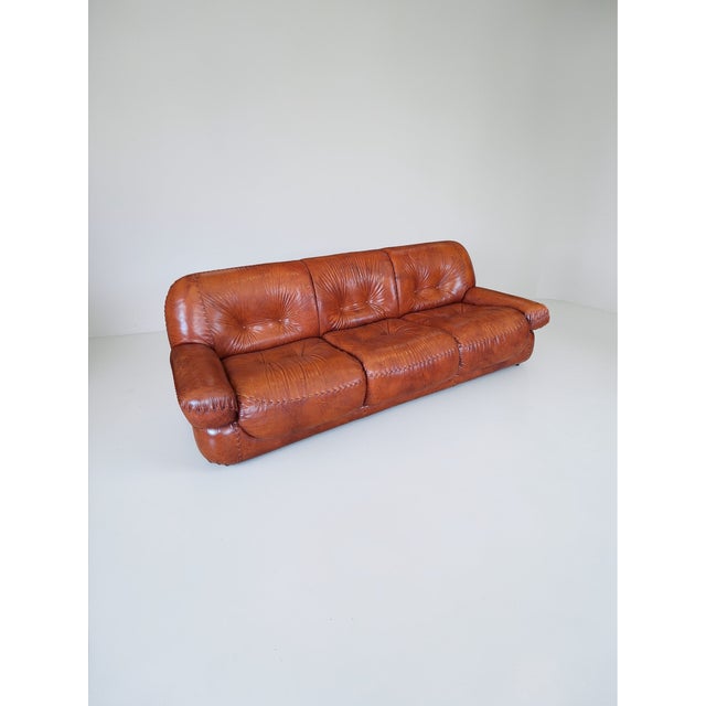 Brown Sapporo Sofa from Mobil Girgi, Italy, 1970s For Sale - Image 8 of 8