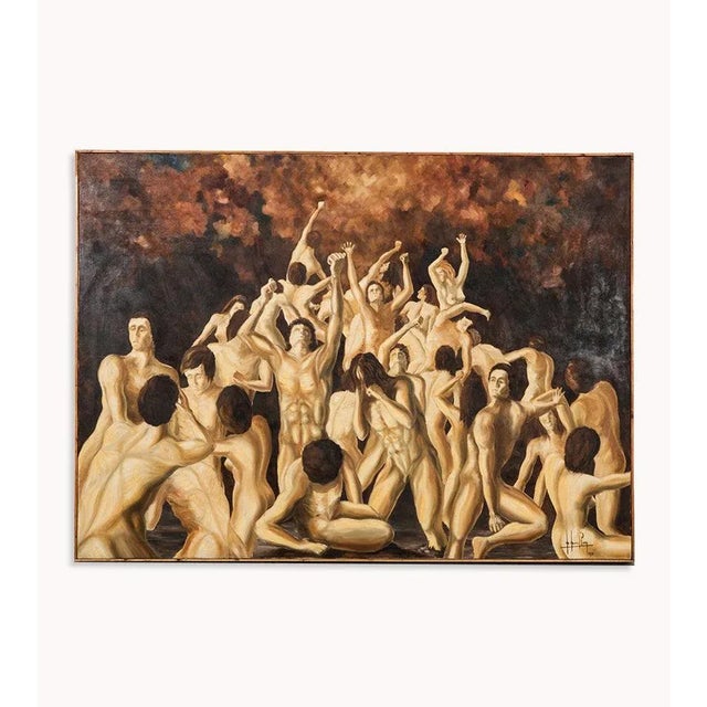 Purgatory, 1970s, Oil on Canvas For Sale - Image 12 of 13
