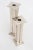 Vintage Silver Plate Deco Style "Skyscraper" Candlesticks 1960's For Sale - Image 10 of 11
