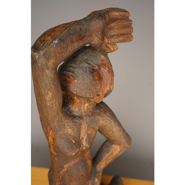 Mid-Century Expressionist Sculpture of a Woman, 1950s For Sale - Image 4 of 11