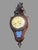 Vintage Floral Carved Wall Hanging Clock Sweden Westerstrand For Sale - Image 10 of 10