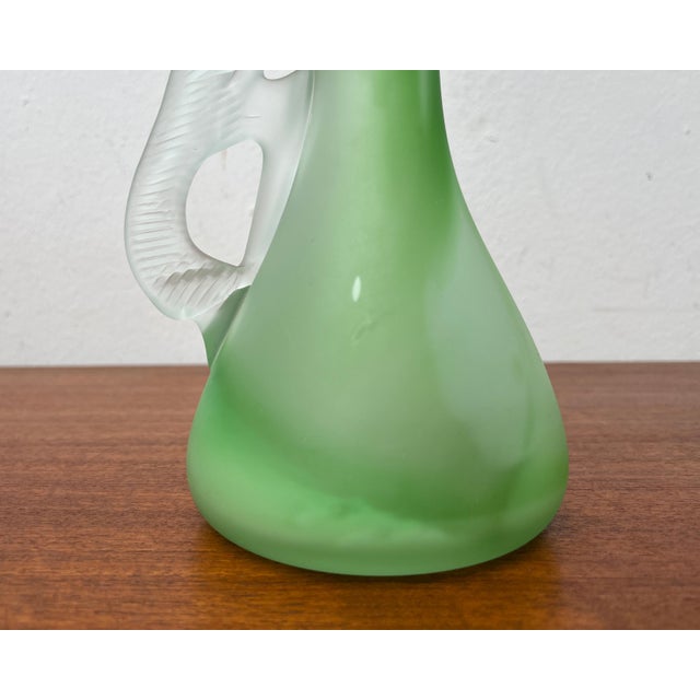 Vintage French Art Glass Carafe and Bowl, 1970s, Set of 2 For Sale - Image 17 of 18