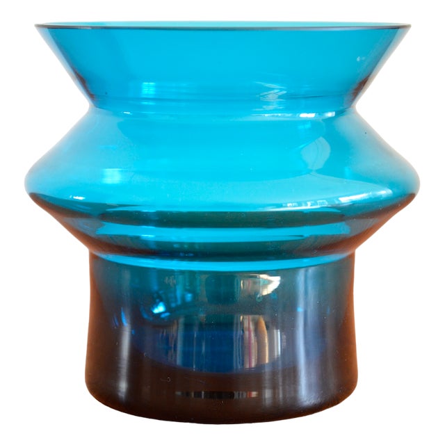 Vintage Scandinavian Vase by Helena Tynell for Riihimaen Lasi Oy For Sale