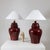 Red Table Lamps by Tommaso Barbi, 1970s, Set of 2, in Flawless conditions. Designed 1970 to 1979 This piece has an...