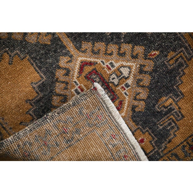 Vintage Distressed Oushak Rug Runner - 2'3" x 3'11" For Sale In New York - Image 6 of 9
