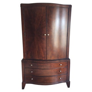 Large Solid Wood Armoire For Sale