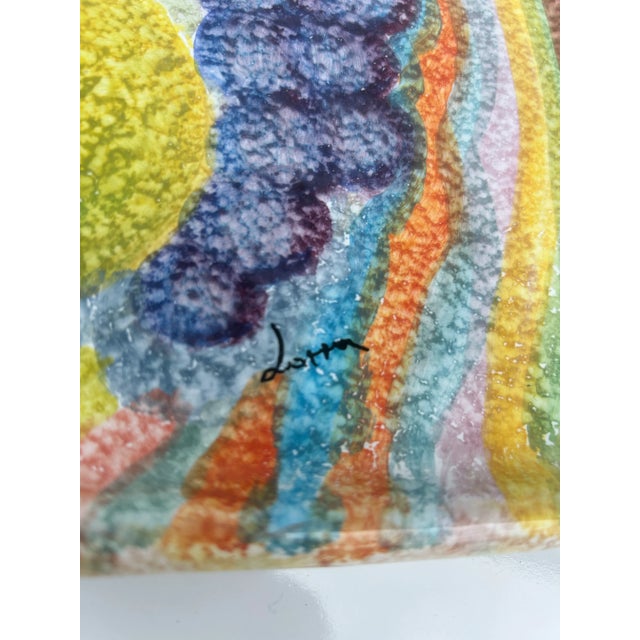 Vintage Ceramic Abstract Fruit Still Life Tray, Italy For Sale In Miami - Image 6 of 9