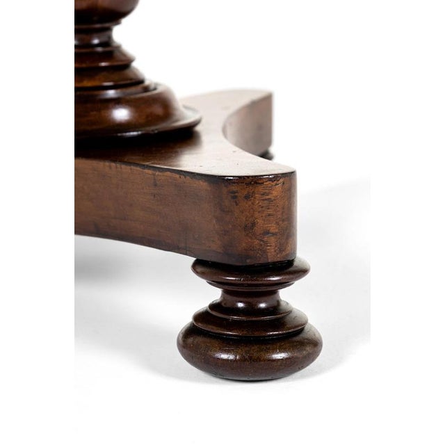 Brown 19th Century Wine Table with Scalloped Top For Sale - Image 8 of 12