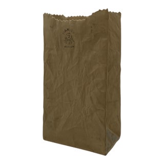 Michael Harvey "Paper Bag" Ceramic Vase, Crinkle Craft Collection For Sale