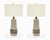Here is a lovely pair of Model 144 table lamps by Jane and Gordon Martz / Marshall Studios. The large ceramic bases...