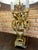 Metal Pair of Mid-Century Italian Gilt Botanical Candelabra Lamps For Sale - Image 7 of 12