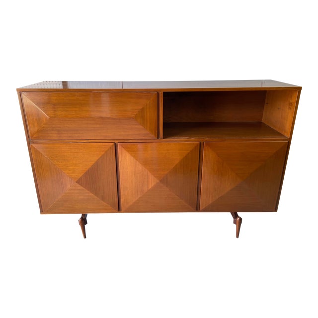 Mid Century Modern Custom Dry Bar Credenza With Record Player Radio Chairish