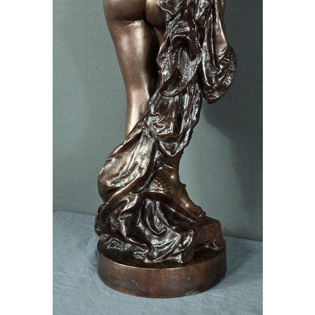 Brown Le Bourg Figurine in Bronze by Ch. Le Bourg, 1800s For Sale - Image 8 of 14
