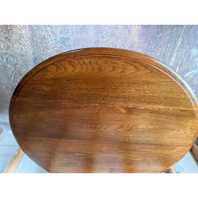 Antique Victorian Style Fold Top Parlor Center Table For Sale - Image 9 of 14