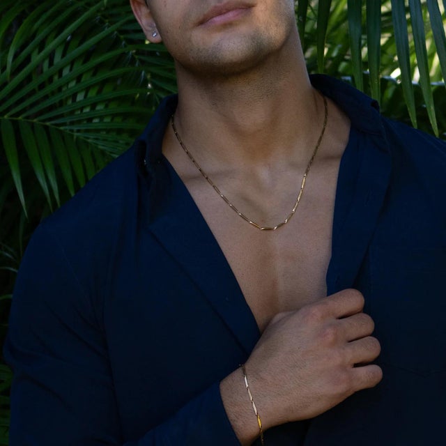 Golden Strength Men’s Chain Bracelet For Sale - Image 4 of 8