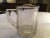 American Antique Crystal Glass Heavy Weight Serving Pitcher Early 20th Century Starburst Bottom Substantial Handle For Sale - Image 3 of 9