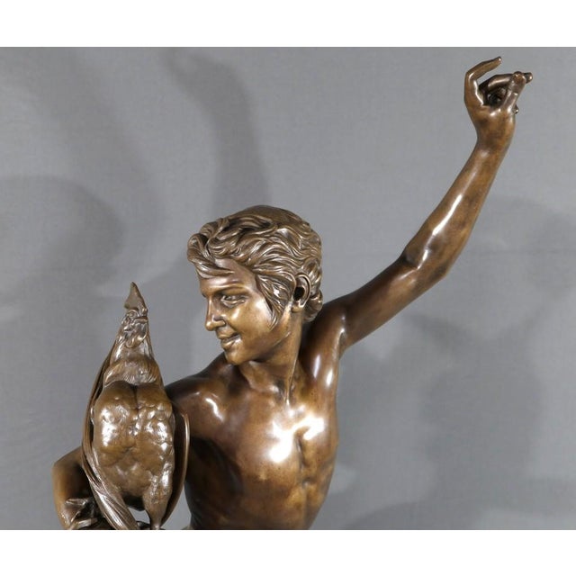 A. Falguière, Winner in the Cockfight, Late 19th Century, Bronze For Sale - Image 5 of 18