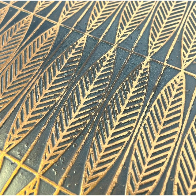 Vintage Coffee Table with Copper Top and Chrome Legs, 1970s For Sale - Image 9 of 14