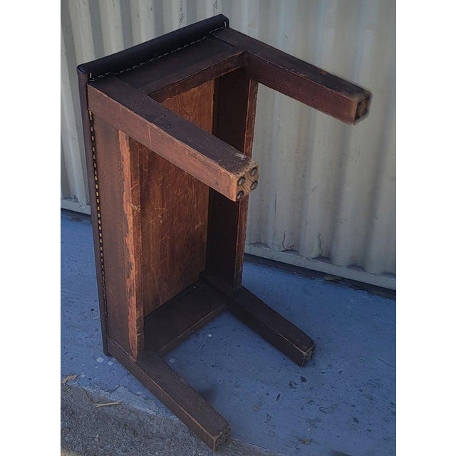 19thc Original Red Painted Foot Stool For Sale In Los Angeles - Image 6 of 7