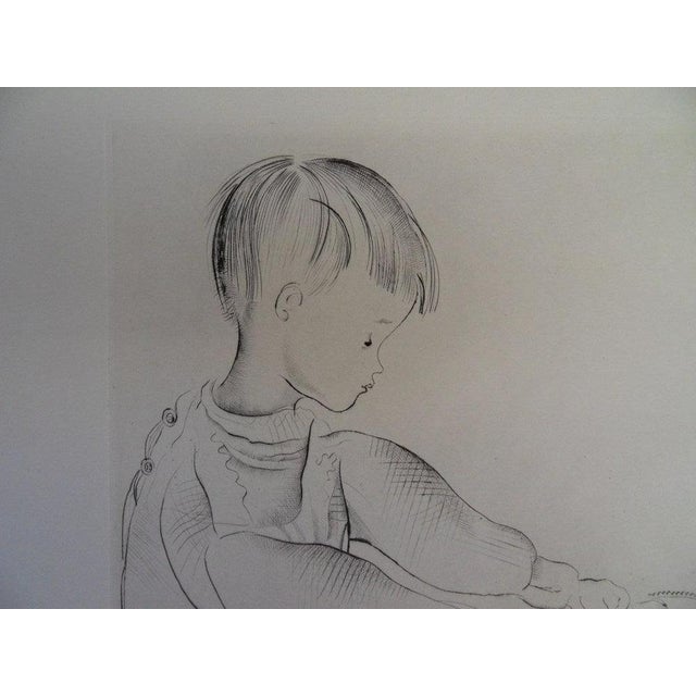 Modern Mily Possoz, Le petit garçon s'habille, Etching For Sale - Image 3 of 7