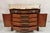 Baroque Antique French Louis XV Baroque Burl Walnut Marble Top Commode 5 Drawer Dresser For Sale - Image 3 of 16